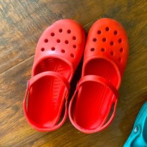 Red crocs